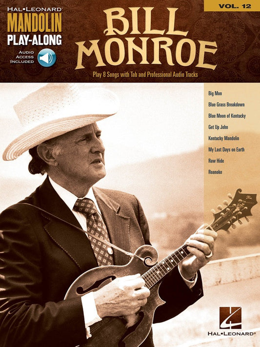 Bill Monroe Mandolin Playalong V12 Bk/Ola