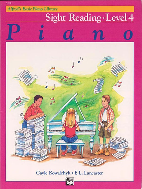 Alfred's Basic Piano Library - Sight Reading Level 4 Book