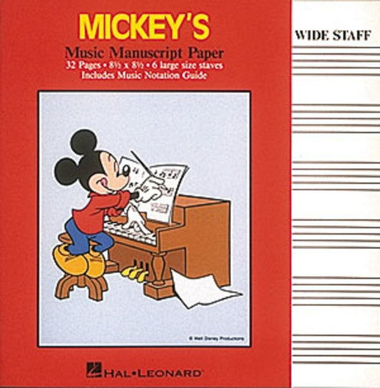 Mickeys Manuscript Paper Bk