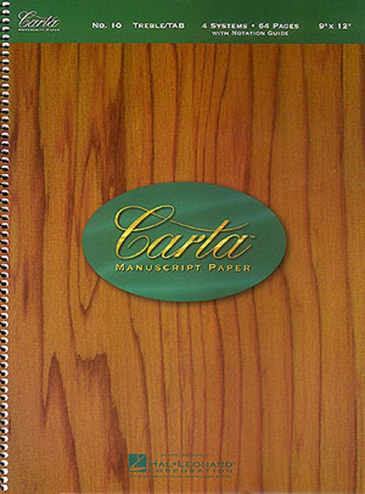 Carta Manuscript Gtr 64Pg 4Dbl St Tab