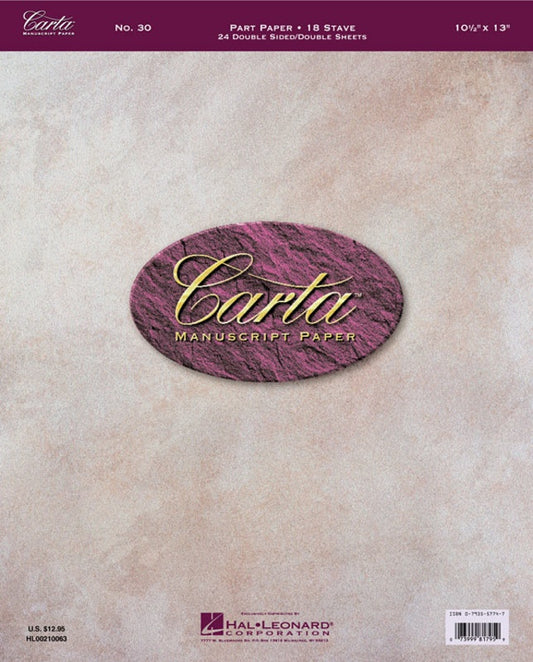 Carta Manuscript 24Shts 18St Dbl Sided