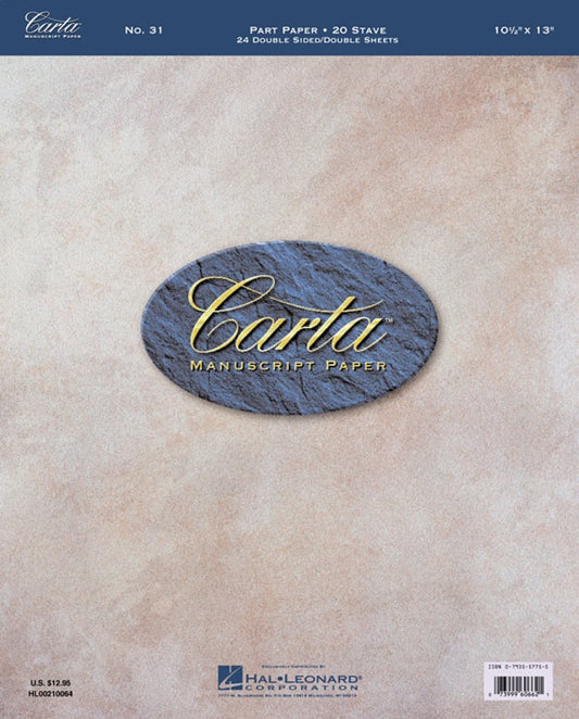 Carta Manuscript 24Shts 20St Dbl Sided