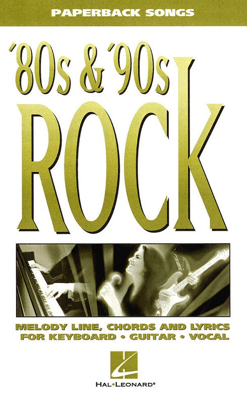 80S & 90S Rock Paperback Songs
