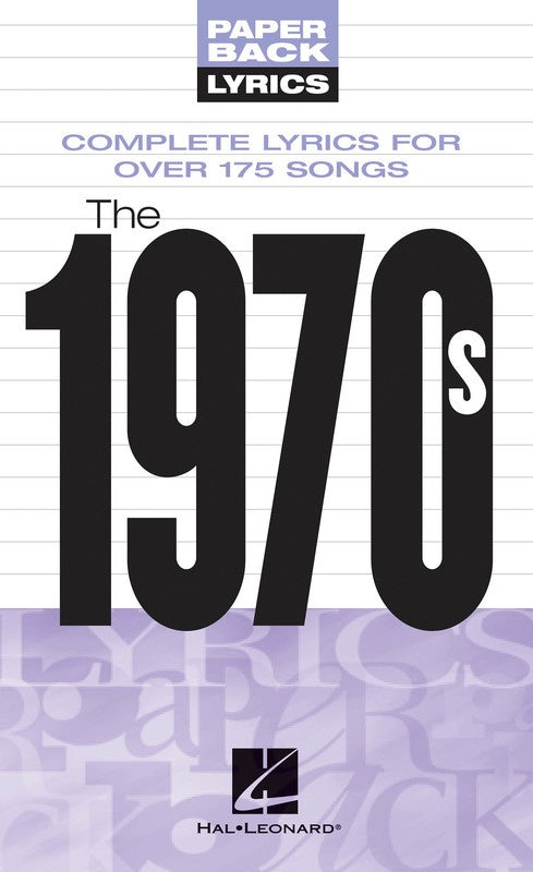 Paperback Lyrics The 1970S
