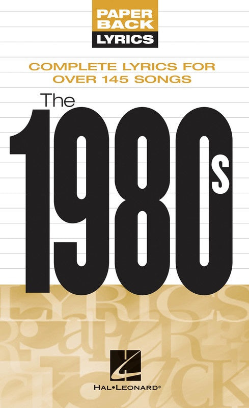 Paperback Lyrics The 1980S