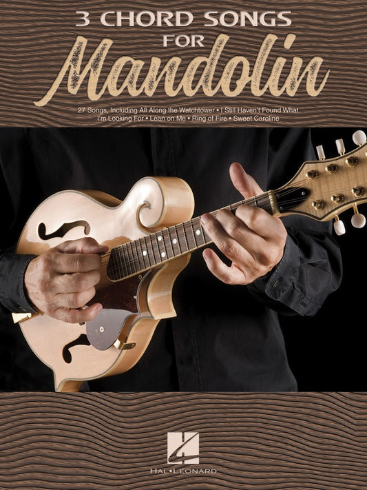 3 Chord Songs For Mandolin Book
