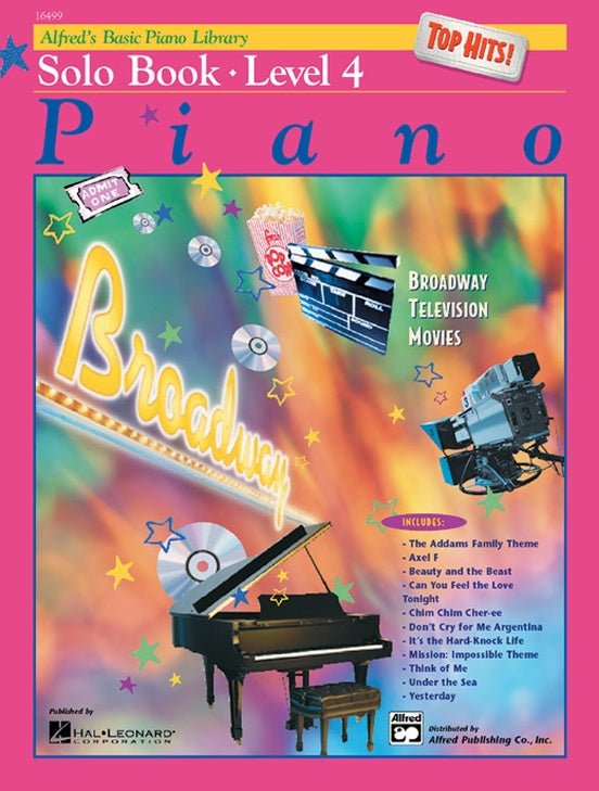 Alfred's Basic Piano Library - Top Hits Solo Book Level 4 (Book and Cd)