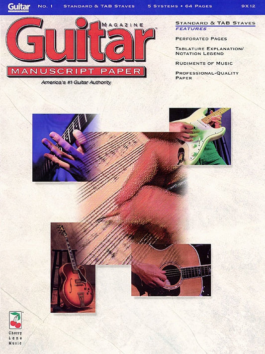Standard And Guitar Tab Notation Manuscript No 1