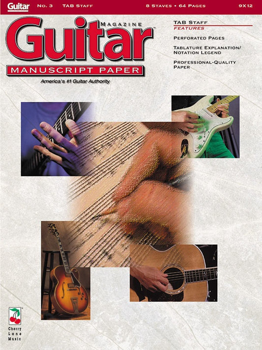 Guitar Magazine Manuscript Paper - Music2u