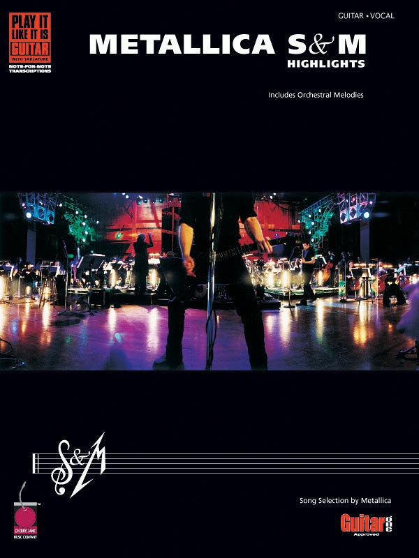 Metallica - S And M Highlights Guitar Tab Book