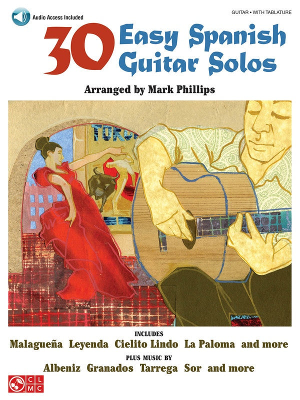 30 Easy Spanish Guitar Solos Book/Ola