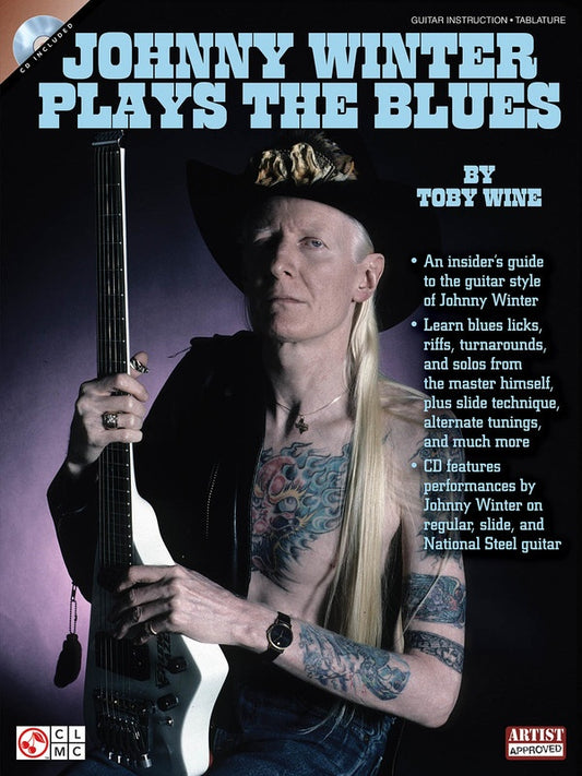 Johnny Winter Plays The Blues Gtr Bk/Cd