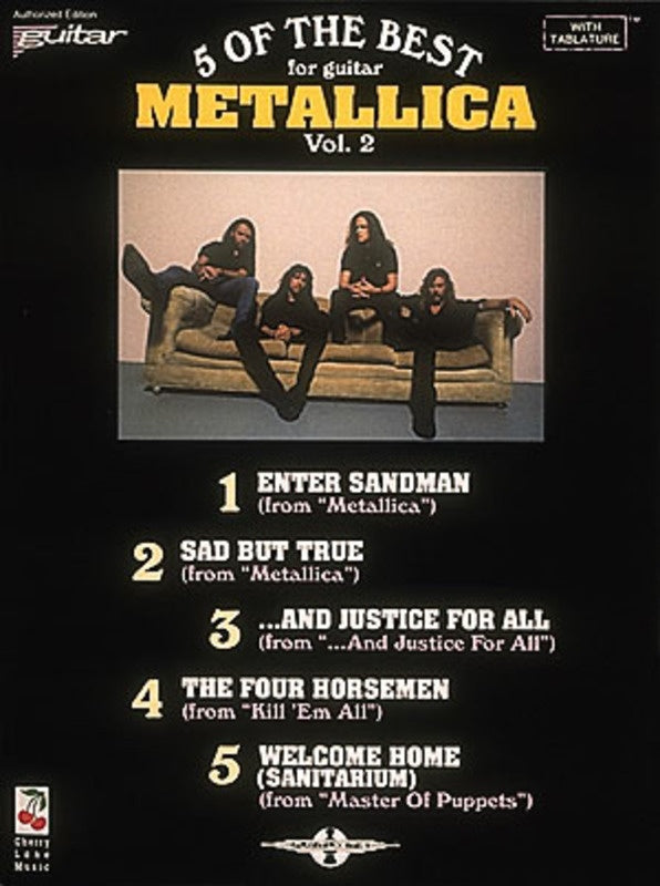 Five Of The Best Metallica Gtr Tab V2