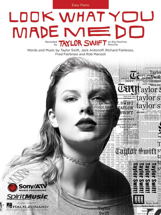 Look What You Made Me Do Easy Piano S/S