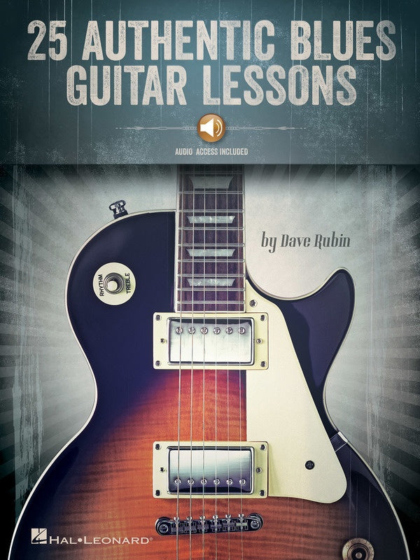 25 Authentic Blues Guitar Lessons Book/Ola