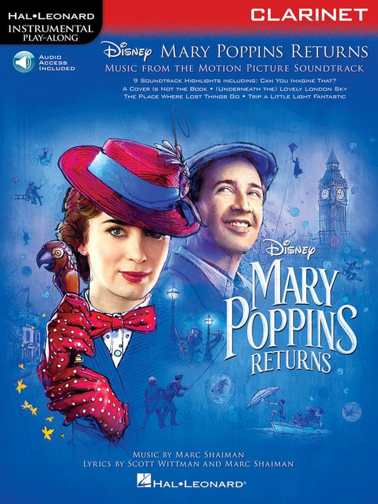 Mary Poppins Returns For Clarinet Play Along Book/Ola