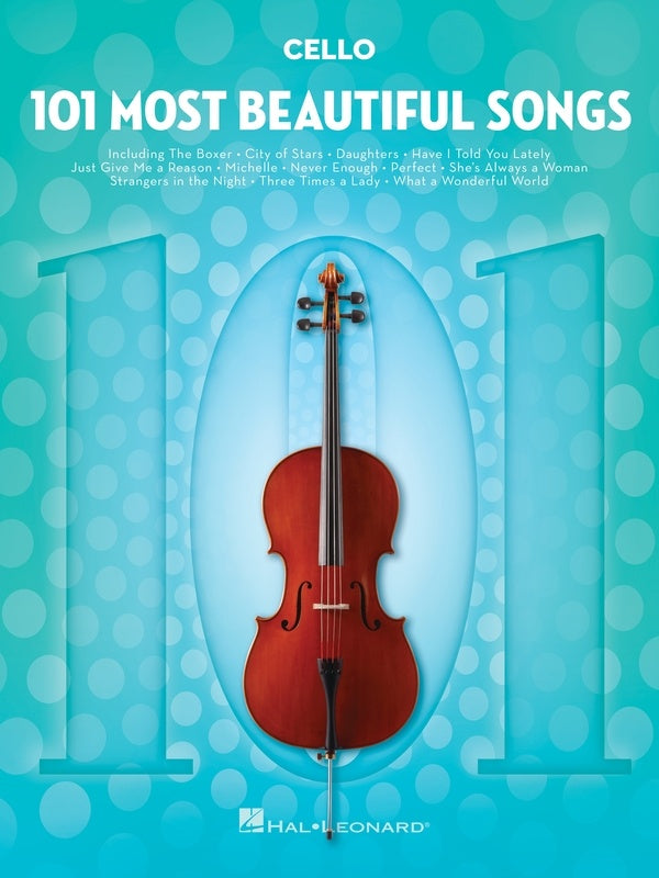 101 Most Beautiful Songs for Cello Book