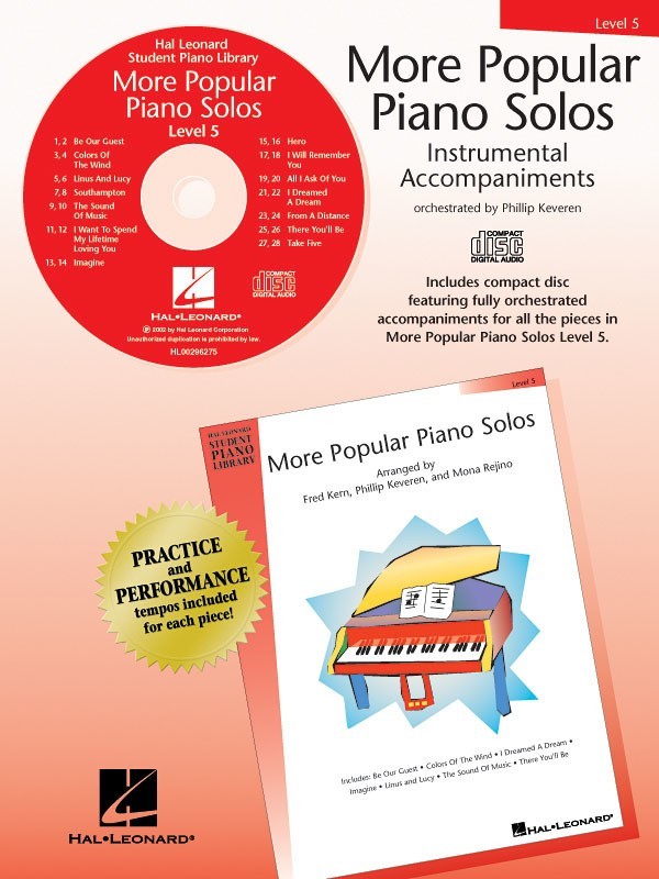HLSPL More Popular Piano Solos 5 Cd