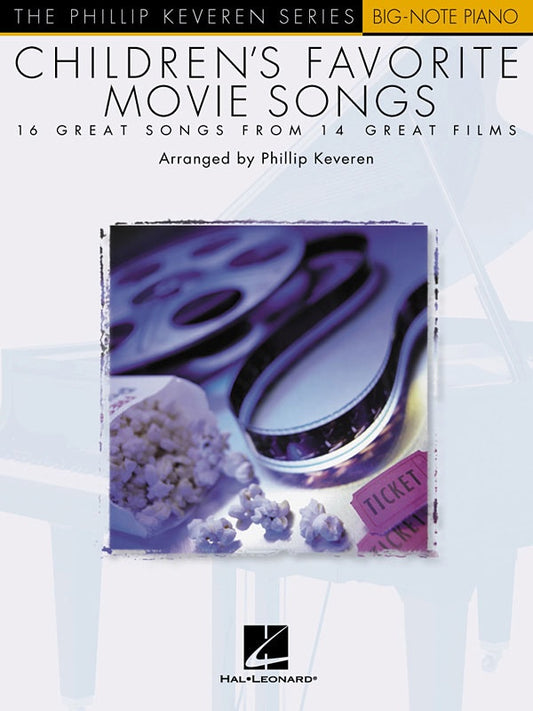 Childrens Favorite Movie Songs Keveren Big Note Piano