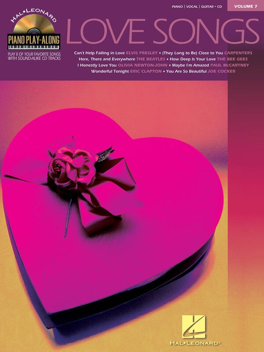 Love Songs Piano Play Along V7 Bk/Cd