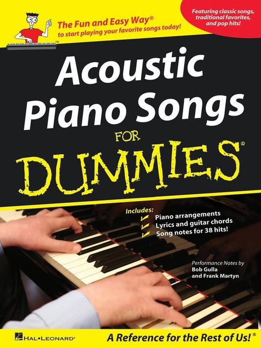 Acoustic Piano Songs For Dummies PVG Book