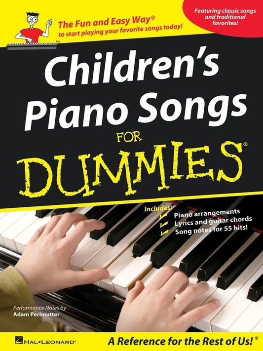 Childrens Piano Songs For Dummies PVG