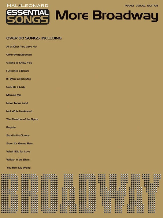 Essential Songs More Broadway PVG