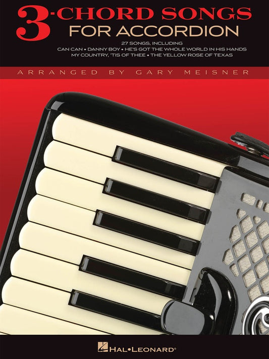 3 Chord Songs For Accordion Book