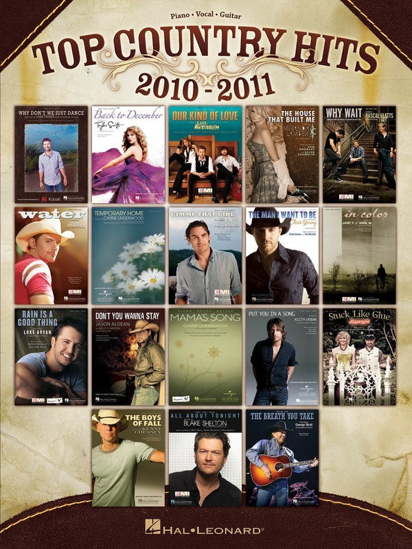 Top Country Hits 2010 - 2011 PVG Songbook