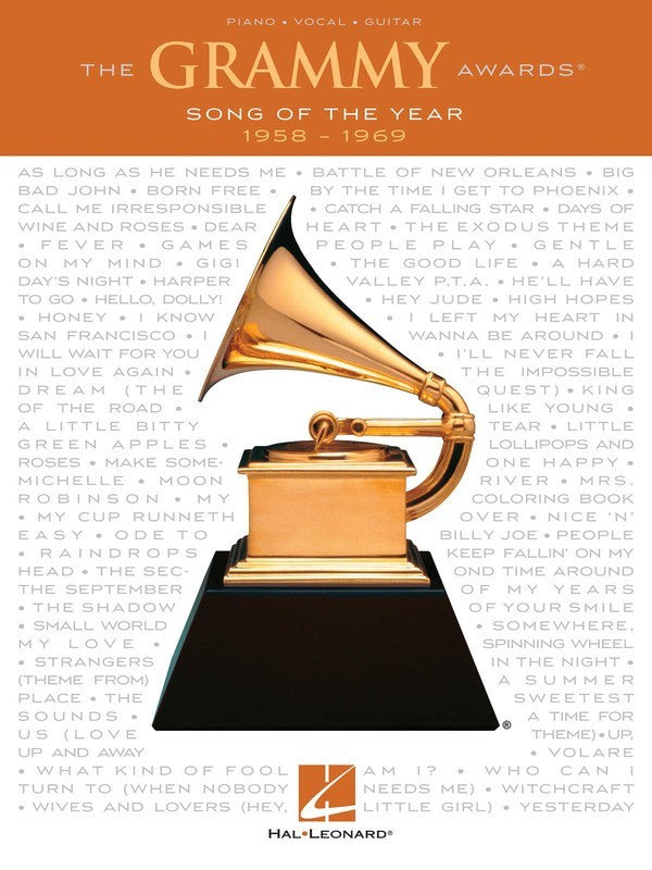 Grammy Awards Song Of The Year 1958 - 1969 PVG