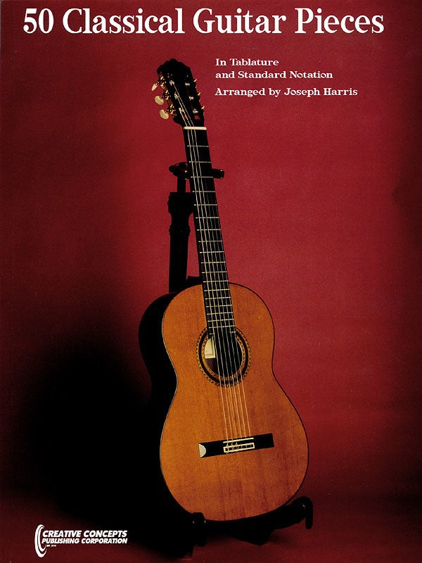 50 Classical Guitar Pieces In Tab Book