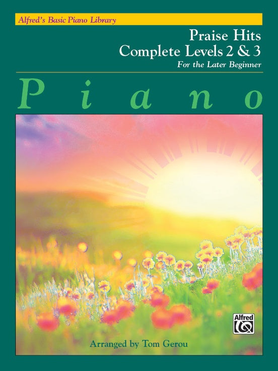 Alfred's Basic Piano Library - Praise Hits Complete Level 2 & 3 Book