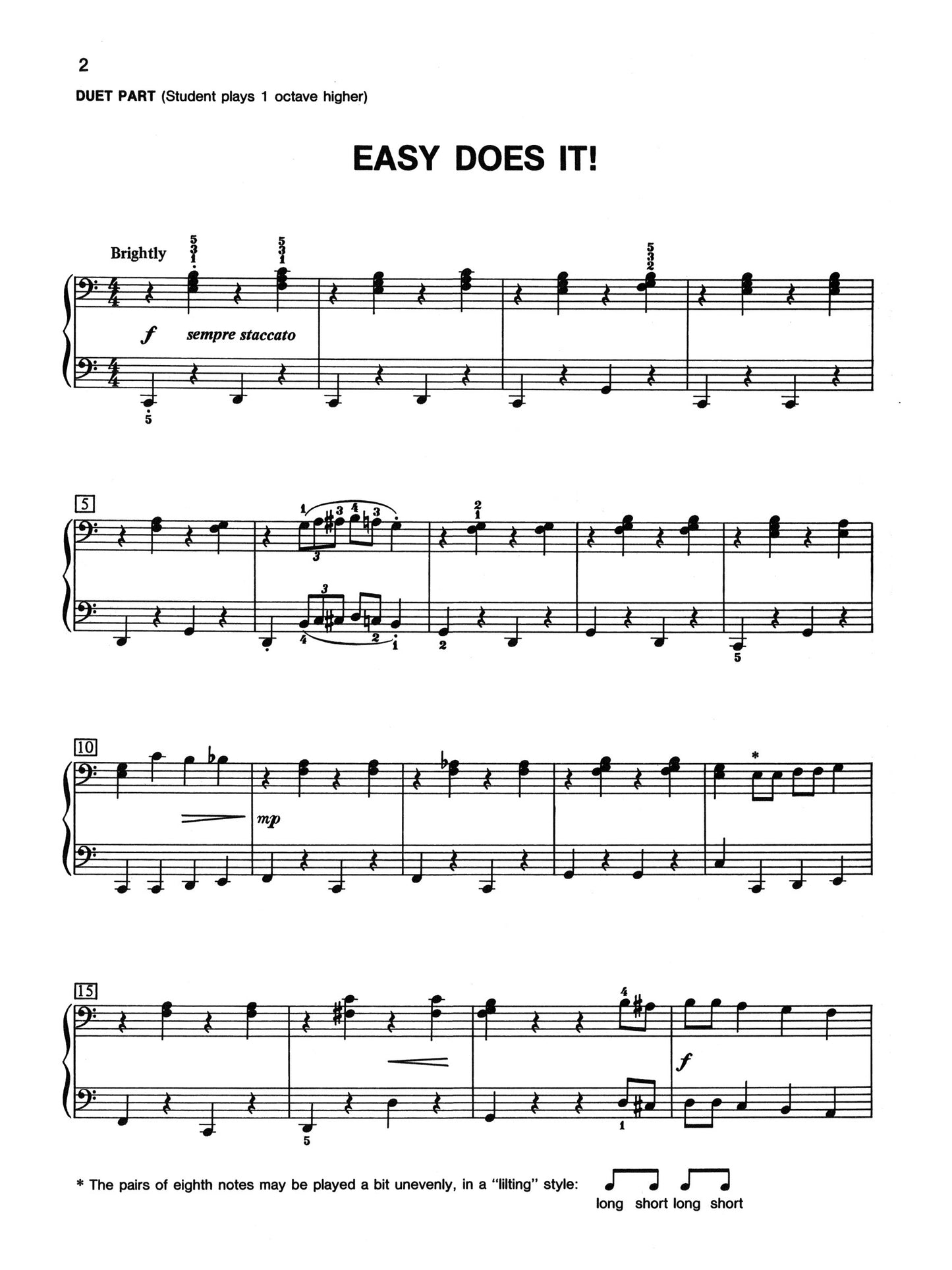 Alfred's Basic Piano Library - Chord Approach Duet Book Level 2