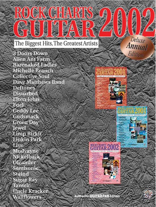 Rock Charts Guitar 2002 Deluxe Edition Gtr Tab