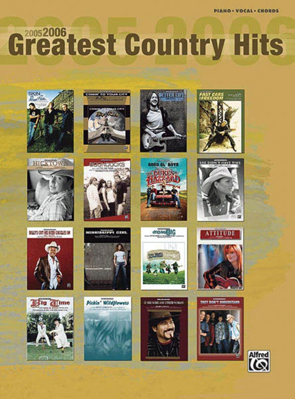 2005 - 2006 Greatest Country Hits PVG Book