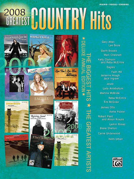 2008 Greatest Country Hits PVG Book