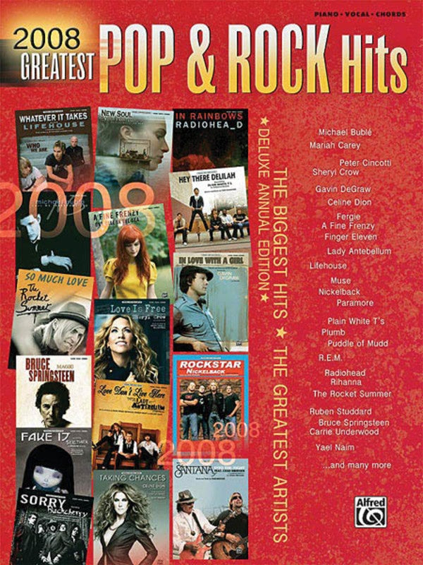 2008 Greatest Pop & Rock Hits PVG Book