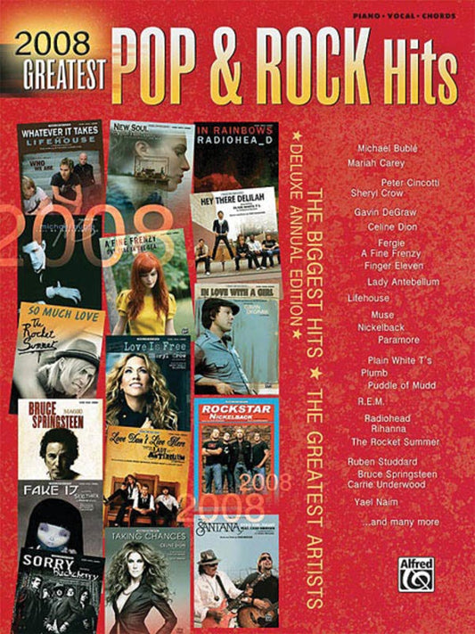 2008 Greatest Pop & Rock Hits PVG Book