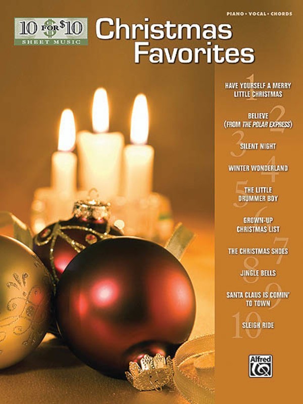 10 For 10 Christmas Favorites PVG Book