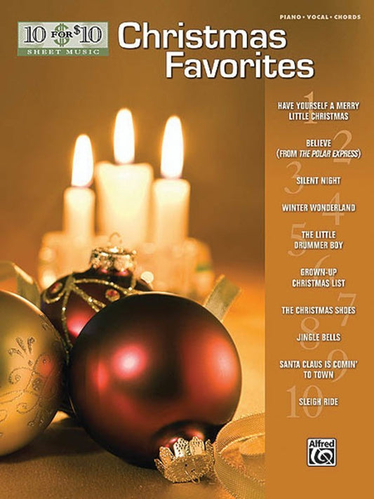 10 For 10 Christmas Favorites PVG Book