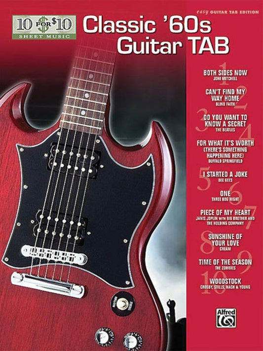 10 For 10 Classic 60's Guitar Tab Book
