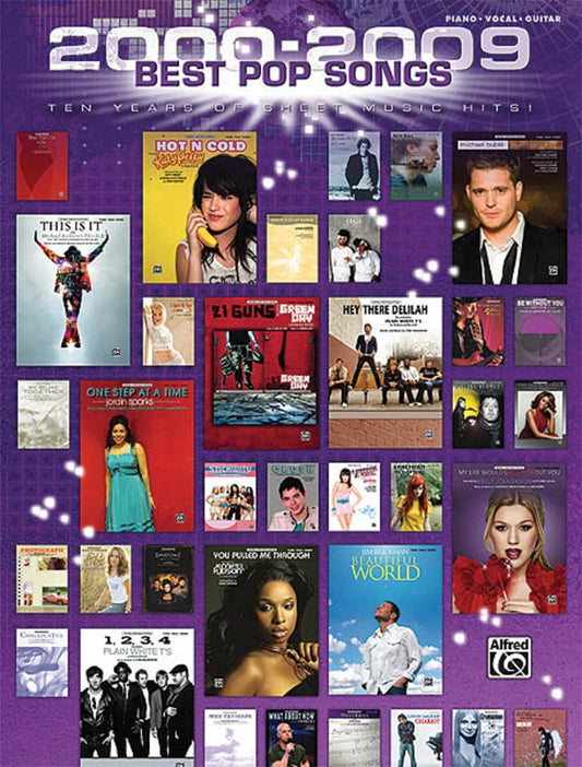 2000 - 2009 Best Pop Songs PVG Book