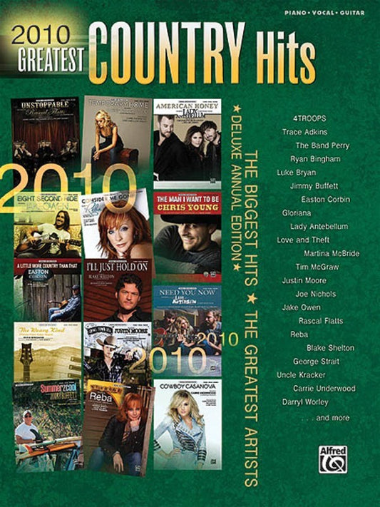 2010 Greatest Country Hits PVG Book