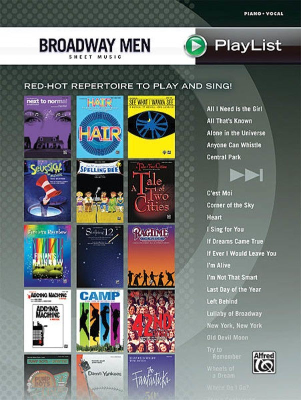 Broadway Men Sheet Music Playlist PVG