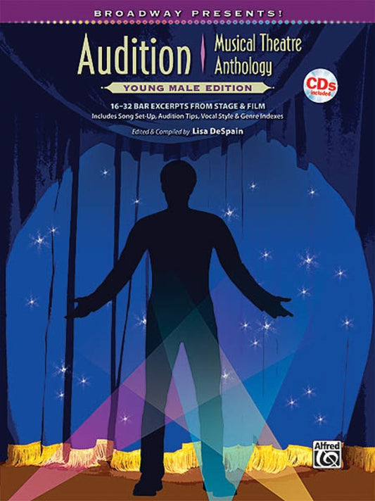 Audition Musical Theatre Anth Young Male Bk/Cd
