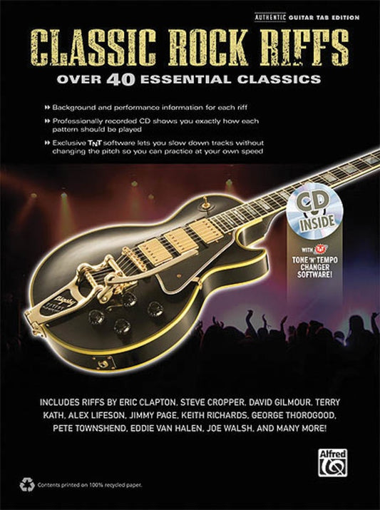 Classic Rock Riffs Bk/Cd