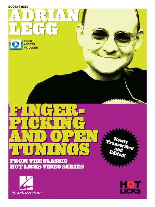 Adrian Legg - Fingerpicking And Open Tunings Bk/Olv