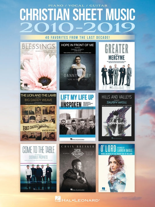 Christian Sheet Music 2010-2019 PVG Book