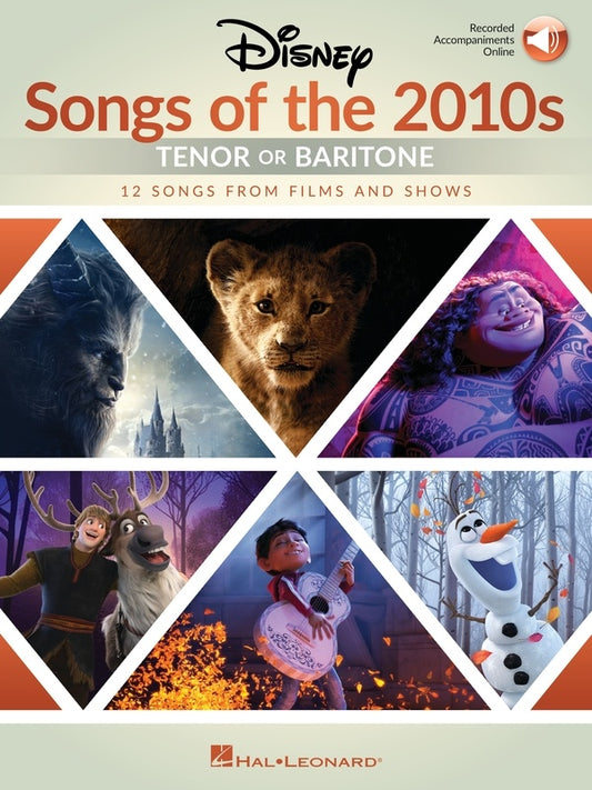 Disney Songs Of The 2010s Tenor Or Baritone Book/Ola