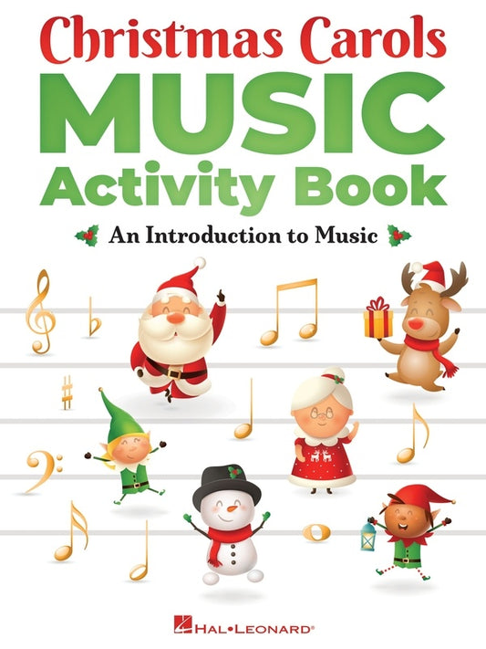 Christmas Carols Music Activity Piano Vocal Guitar Book